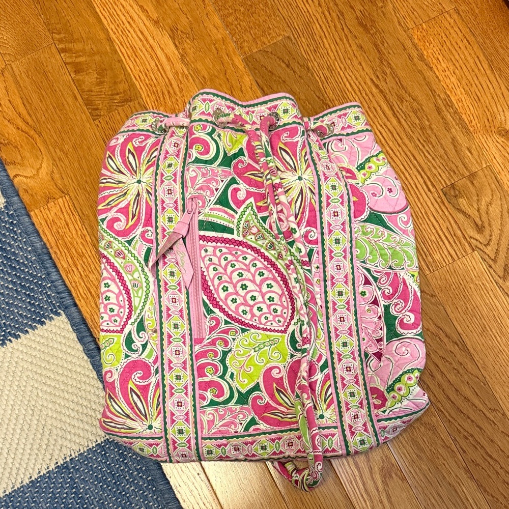 Vera Bradley Pink and Green Paisley Bag
